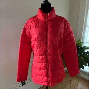 Old Navy Womens Red Puffer Jacket/Coat- Size Large